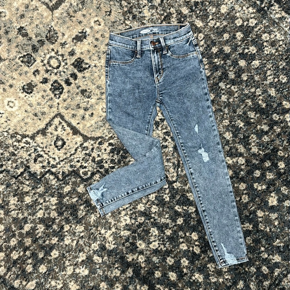 Girls Old Navy Ballerina Jeggings Built In Tough Jeans Adjustable Waist / Sz 10
